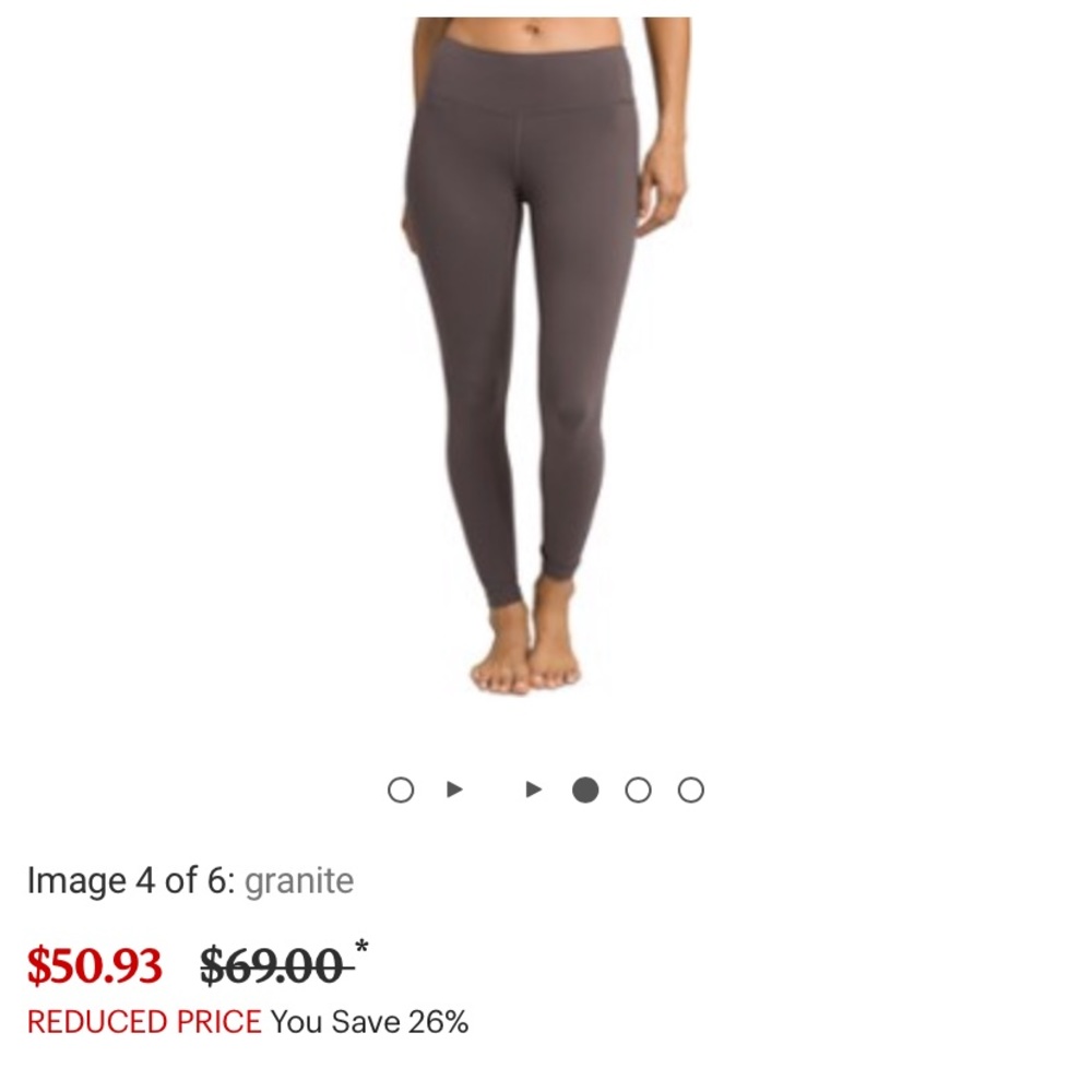 Pillar 7/8 Granite-colored Leggings ~ EUC